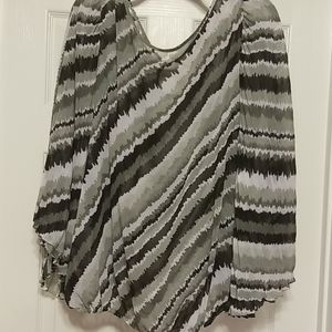 Pleated Sleeve Blouse